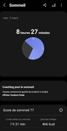 ronflements samsung galaxy watch 4